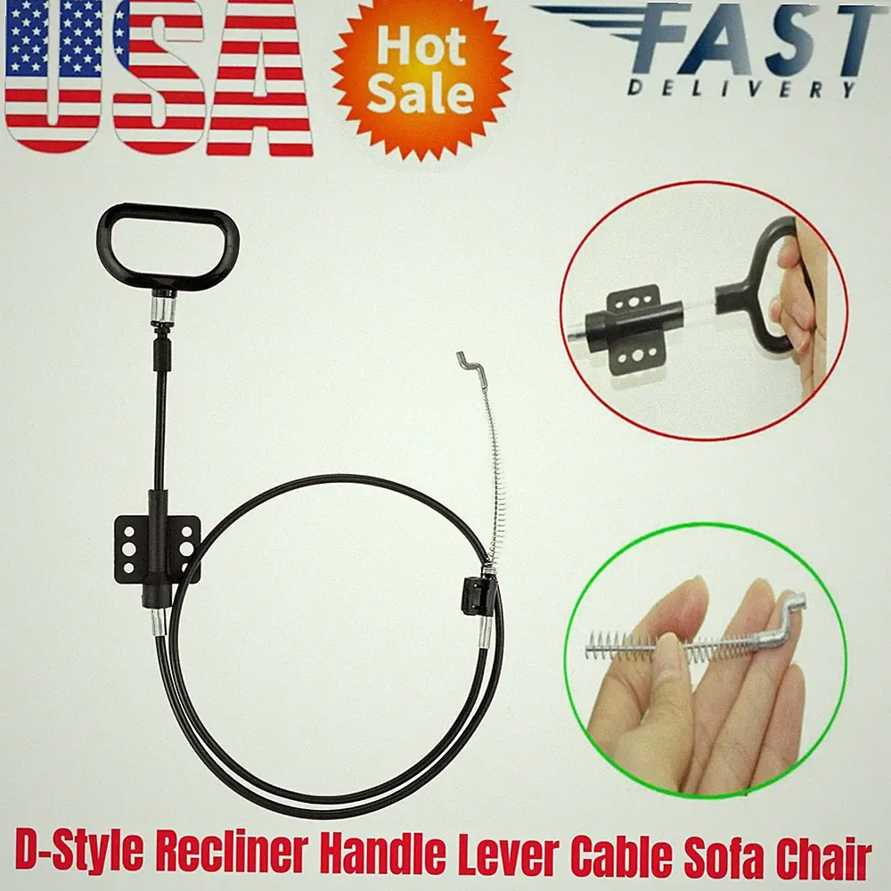 103cm Recliner Chair Sofa Release Lever Handle Pull Replacement Cable Durable H5