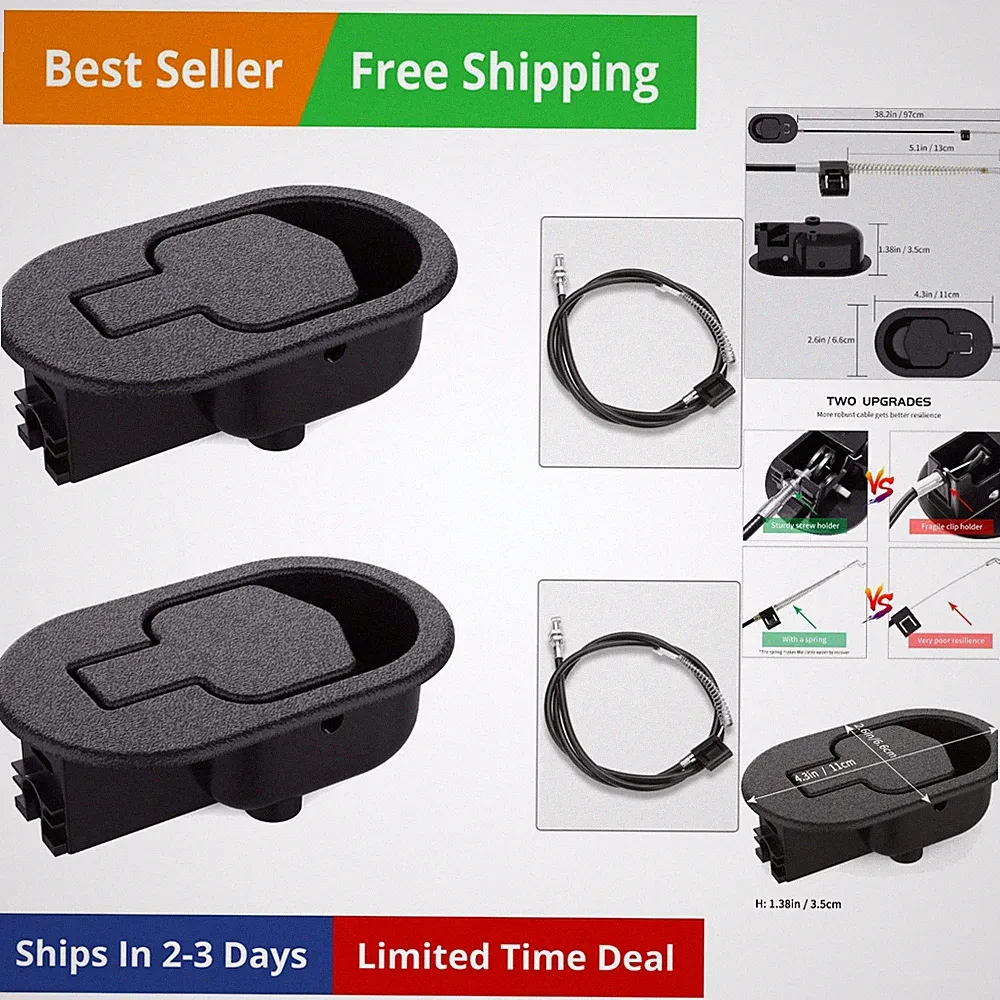 2 Set Recliner Replacement Parts, Durable Recliner Release Pull Handle with R...