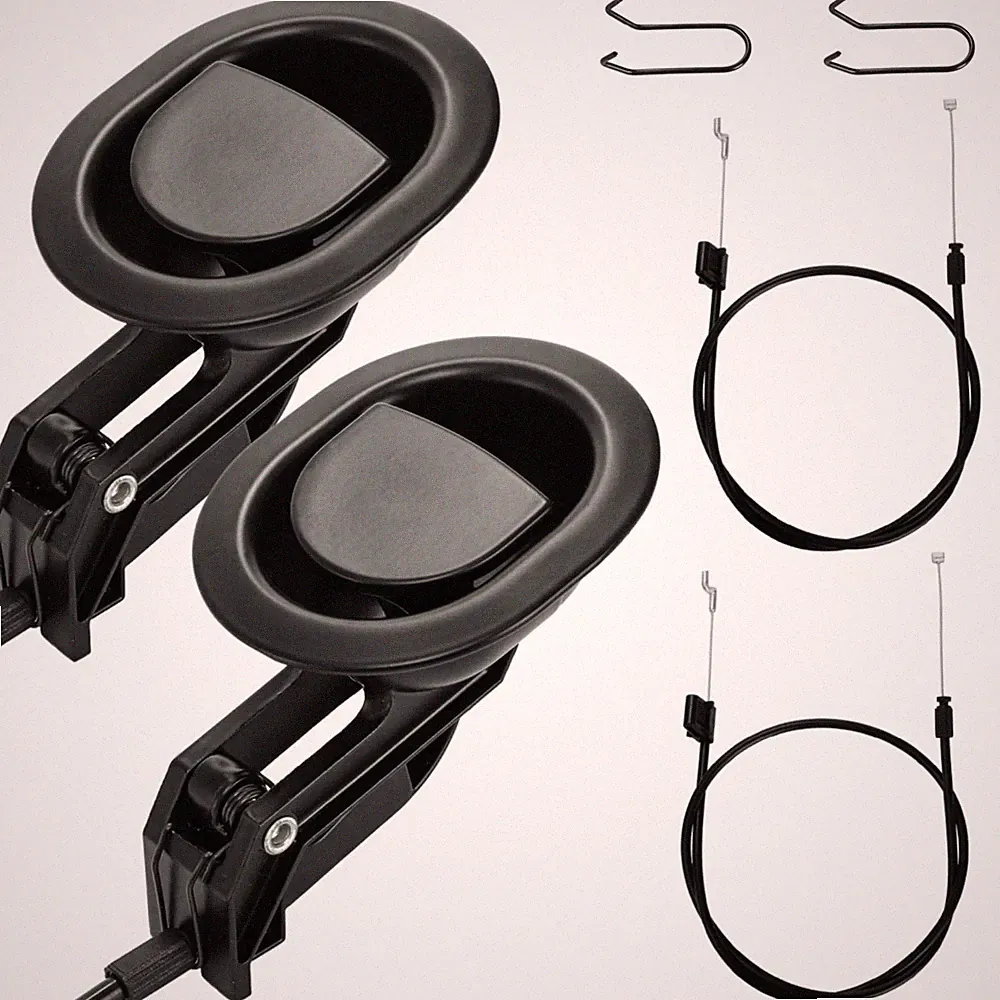 Acshio 2 Sets of Metal Recliner Release Pull Handle, Universal Small, Black