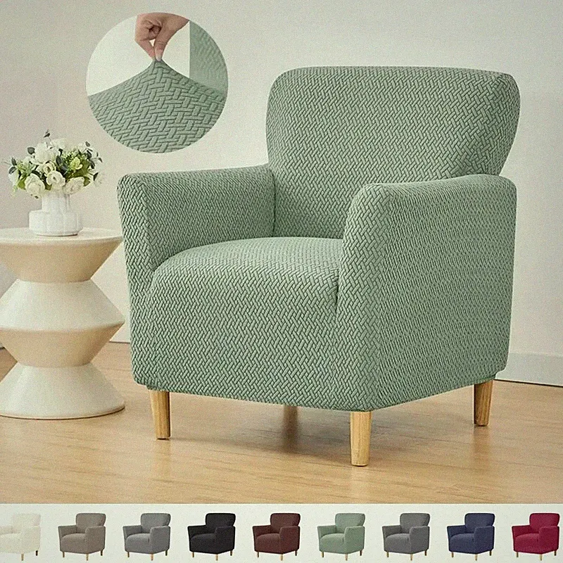 Armchair Slipcover with Arms Soft Anti Slip Stretch Chair Covers for Living Room