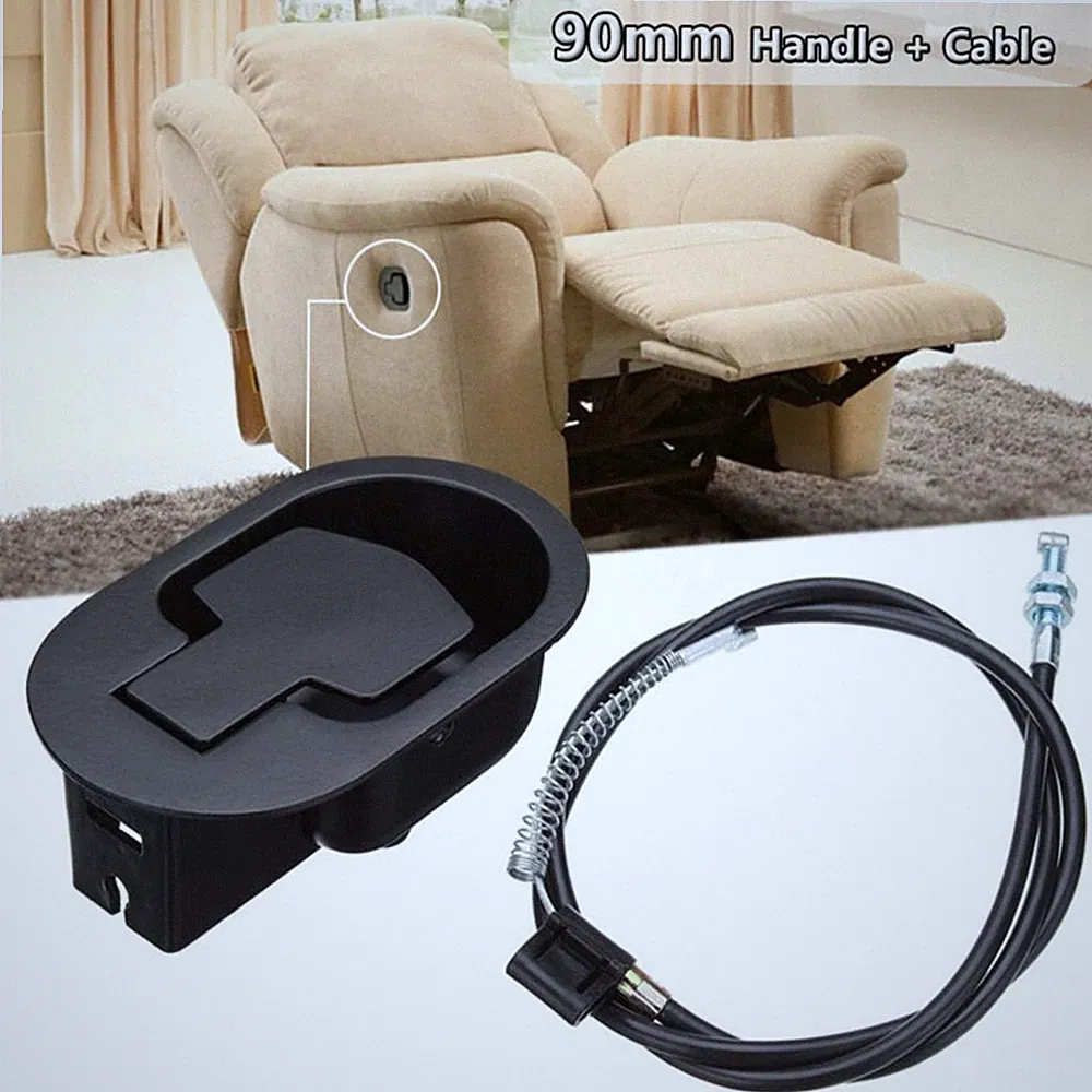 Black Sofa Handle and Cable for Recliner Chair Couch Release Lever Trigger