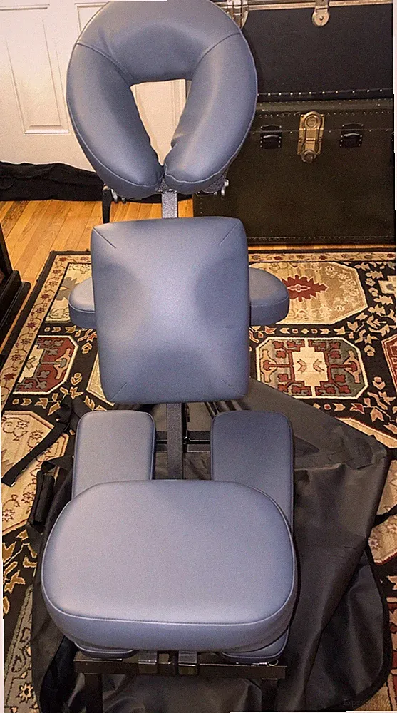 Massage or Tattoo Chair W/Carrying Case Bag (Portable) Professional Use/Blue