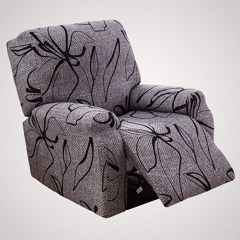 Printed Recliner Slipcovers with Arms 4 Pieces Lazyboy Recliner Chair Cover N...