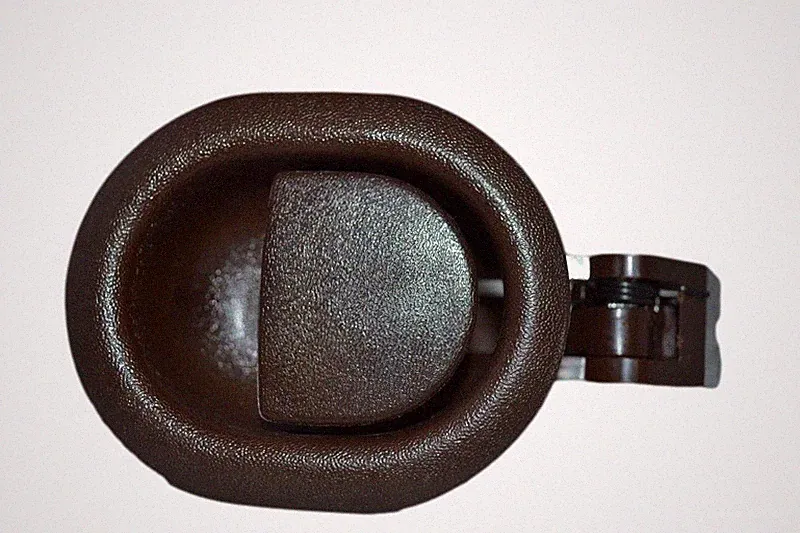 Small Oval Recliner Handle no Cable Brown Finish 3mm Barrel Cable Hole