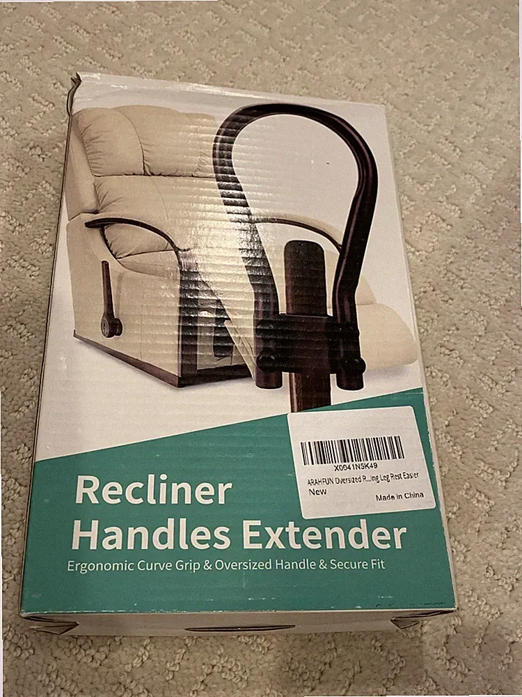 Stander Recliner Lever Extender Oversized Ergonomic Curve Grip Handle Aid