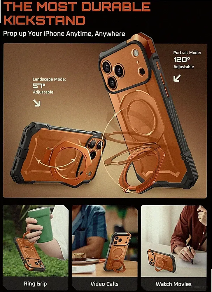 SUPCASE for 2025 iPhone 17 PRO MAX Case Anti-Slip Grip with Magnetic Stand Cover